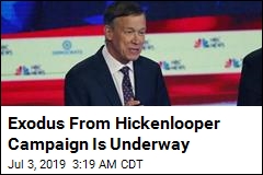 Report: Hickenlooper&#39;s Team Urged Him to Quit Gracefully