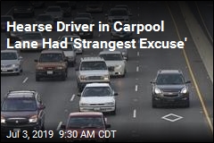 Hearse Driver in Carpool Lane Had &#39;Strangest Excuse&#39;