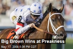 Big Brown Wins at Preakness
