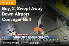 Boy, 2, Swept Away Down Airport Conveyor Belt