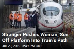 Stranger Pushes Woman, Son Off Platform Into Train&#39;s Path
