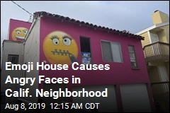 Neighbors Frown Over California Emoji House