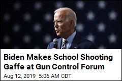 Biden Makes School Shooting Gaffe at Gun Control Forum