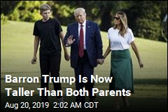 Barron Trump Is Now Taller Than Both Parents