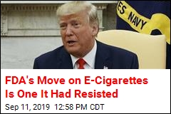 Trump Will Move to Ban Flavored E-Cigarettes