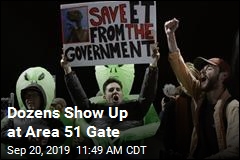 Dozens Show Up at Area 51 Gate