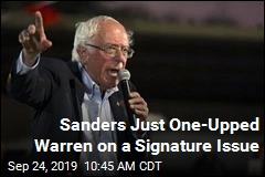 Sanders One-Ups Warren With Wealth Tax