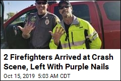 Why 2 Firefighters Left Crash Scene With Purple Nails