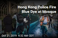 Hong Kong Cops Fire Water Cannon at Mosque