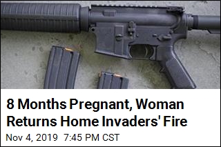 8 Months Pregnant, Woman Returns Home Invaders&#39; Fire