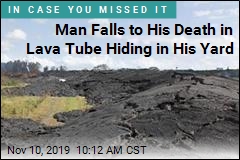 He Was Trimming Trees in His Yard, Didn&#39;t See the Lava Tube