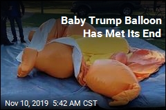 Baby Trump Balloon Has Met Its End