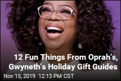 12 Fun Things From Oprah&#39;s, Gwyneth&#39;s Holiday Gift Guides