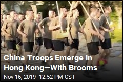 Chinese Troops Finally Emerge in Hong Kong