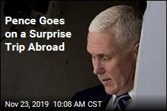 Pence Goes on a Surprise Trip Abroad