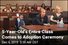 Boy, 5, Brings Whole Kindergarten Class to Adoption Ceremony