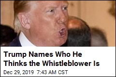 Trump Retweets Alleged Whistleblower&#39;s Name