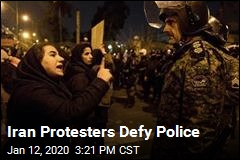 Iran Protesters Defy Police