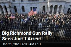 Just One Arrest at Richmond Rally