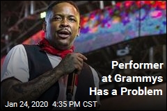Performer at Grammys Has a Problem