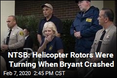 NTSB: Helicopter Rotors Were Turning When Bryant Crashed