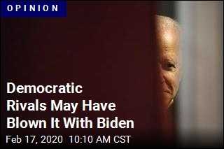Democratic Rivals May Have Blown It With Biden