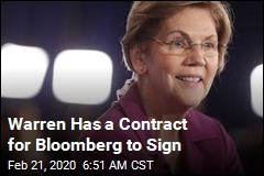 Warren Drafts Contract to Free Women From Bloomberg NDAs