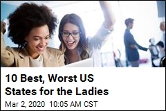 10 Best, Worst US States for the Ladies