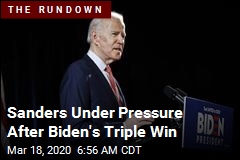 Sanders Under Pressure After Biden&#39;s Triple Win