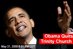 Obama Quits Trinity Church