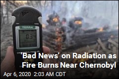 Radiation Spikes as Forest Near Chernobyl Burns