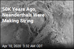 50K Years Ago, Neanderthals Were Making String