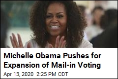 Michelle Obama Joins Push for Postal Voting