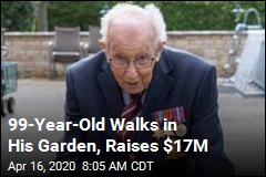 99-Year-Old Raises $17M by Walking in His Yard