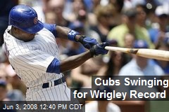 Cubs Swinging for Wrigley Record