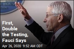 We Need Twice the Testing, Fauci Says