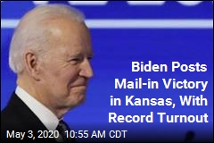 Biden Posts Mail-in Victory in Kansas, With Record Turnout