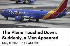 The Plane Touched Down. Suddenly, a Man Appeared