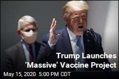 Trump Promises Vaccine Project Will Deliver Soon