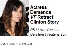Actress Demands VF Retract Clinton Story