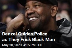 Denzel Guides Police as They Frisk Black Man