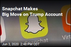 Snapchat Stops Promoting Trump Account