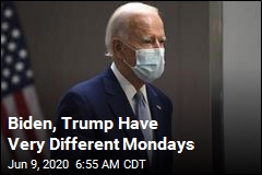 2020 Campaign Contrast: How Biden, Trump Spent Monday