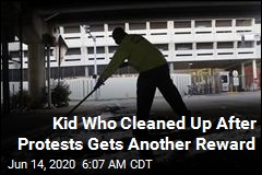 Kid Who Cleaned Up After Protests Gets a Job