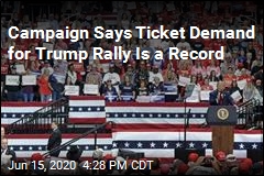 Campaign Says Ticket Demand for Trump Rally Is a Record