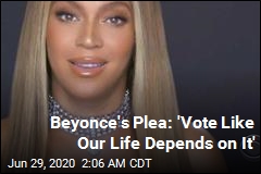 Beyonce&#39;s Message at BET Awards: Vote