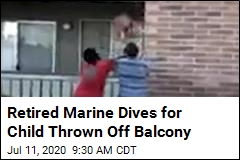 Ex-Marine Dives to Catch Toddler Thrown Off Balcony