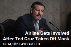 Airline Gets Involved After Ted Cruz Takes Off Mask
