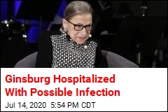 RBG Hospitalized With Possible Infection