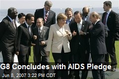 G8 Concludes with AIDS Pledge